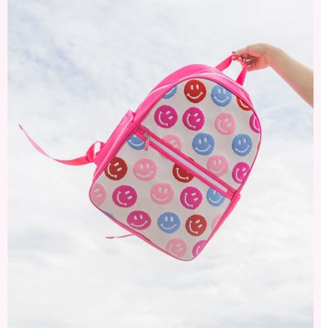 Smiley backpack 
School pack pack 
Laptop bag 
Trendy backpack for school 

#LTKFindsUnder50 #LTKSaleAlert #LTKGiftGuide