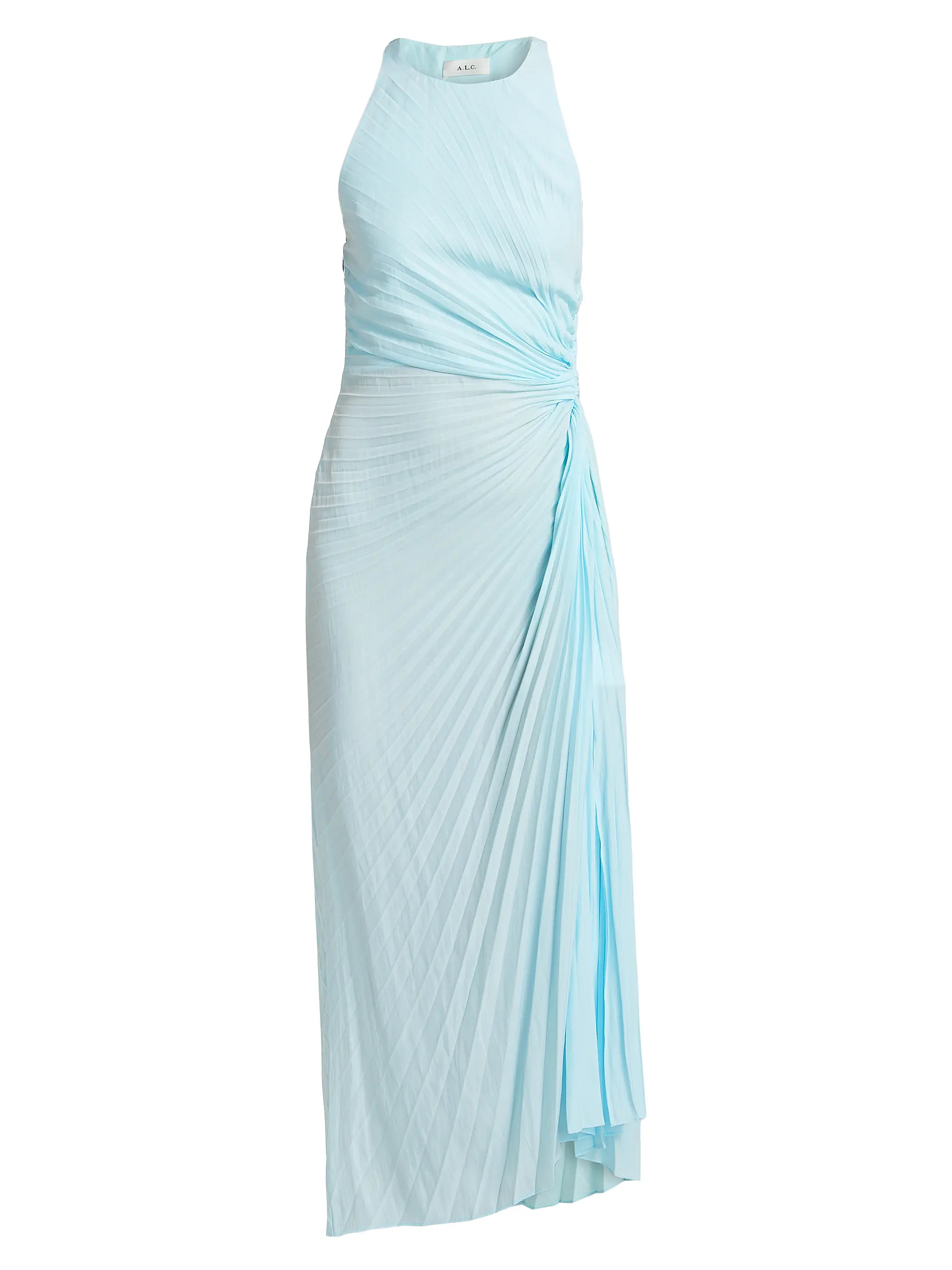A.L.C. Reagan Pleated Midi-Dress | Saks Fifth Avenue | Saks Fifth Avenue