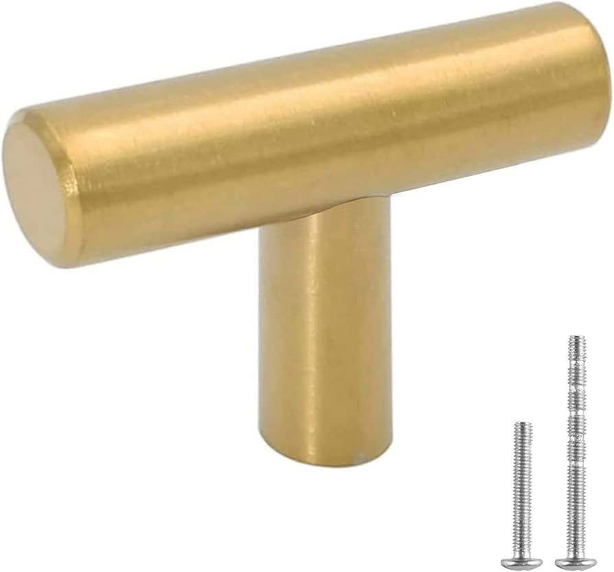 LONTAN 12 Pack Gold Drawer Knobs for Dresser Kitchen Cabinet Knobs LH201GD Gold Hardware for Cabi... | Amazon (US)