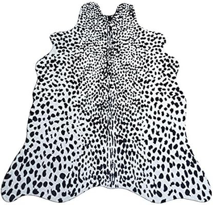 JACCAWS Large Size Leopard Print Rug 4.6 x 6.6 Feet Faux Fur Leopard Hide Rug Animal Printed Rug ... | Amazon (US)