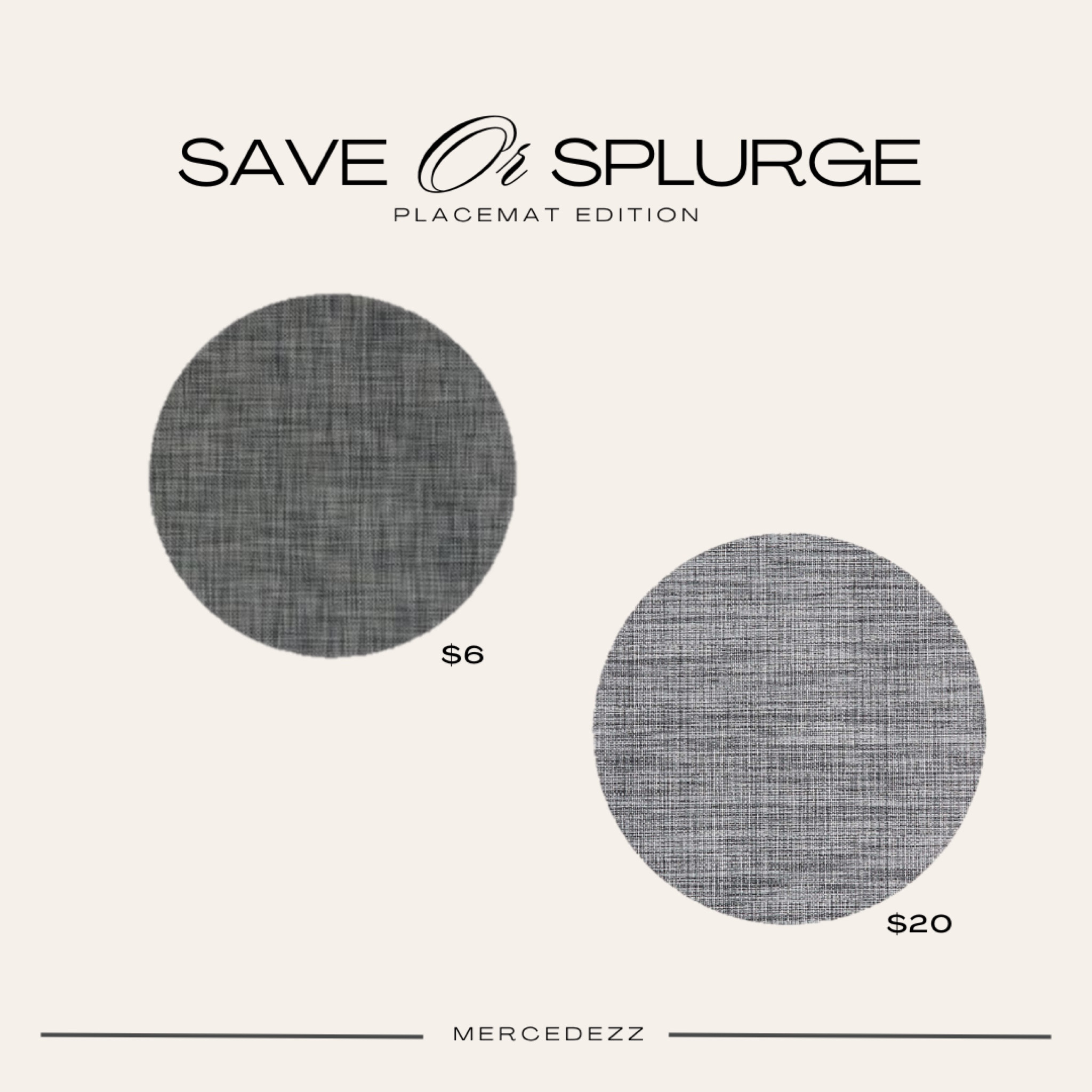 Spice up your dining table with these placemats. Both under $25 each!! Would you save or splurge? 

#LTKhome #LTKunder50 #LTKstyletip