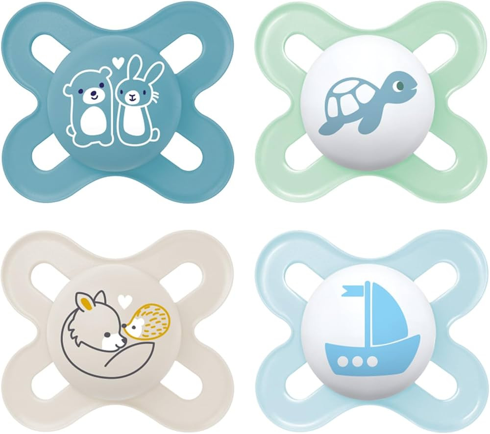 MAM Original Start Matte Newborn Baby Pacifier, Best Pacifier for Breastfed Babies, Boy, 0-3 Mont... | Amazon (US)