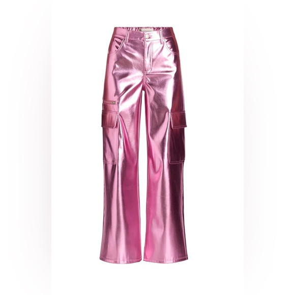 Metallic Pink Cargo Pants Juniors XXS NWT | Poshmark