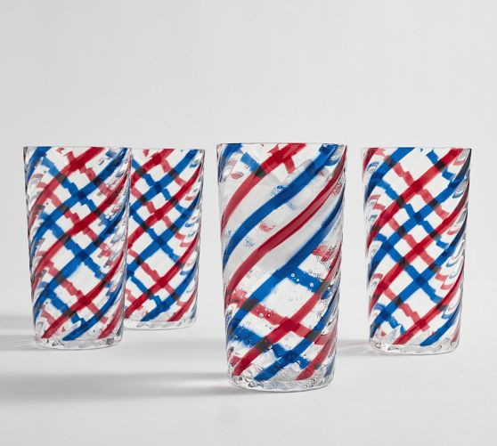 Americana Stripe Outdoor Tumblers | Pottery Barn (US)