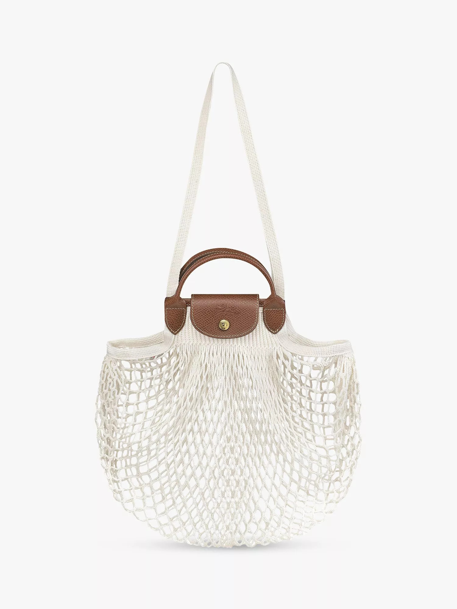 Longchamp Le Pliage Filet Top Handle Net Bag | John Lewis (UK)