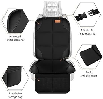 Car Seat Protector, Smart eLf 2Pack Seat Protector Protect Child Seats with Thickest Padding and ... | Amazon (US)