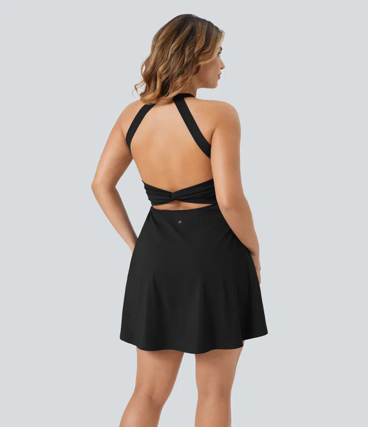 Women’s Flare Dance Plus Size Active Dress-Longer Length-Easy Peezy Edition - Halara | HALARA