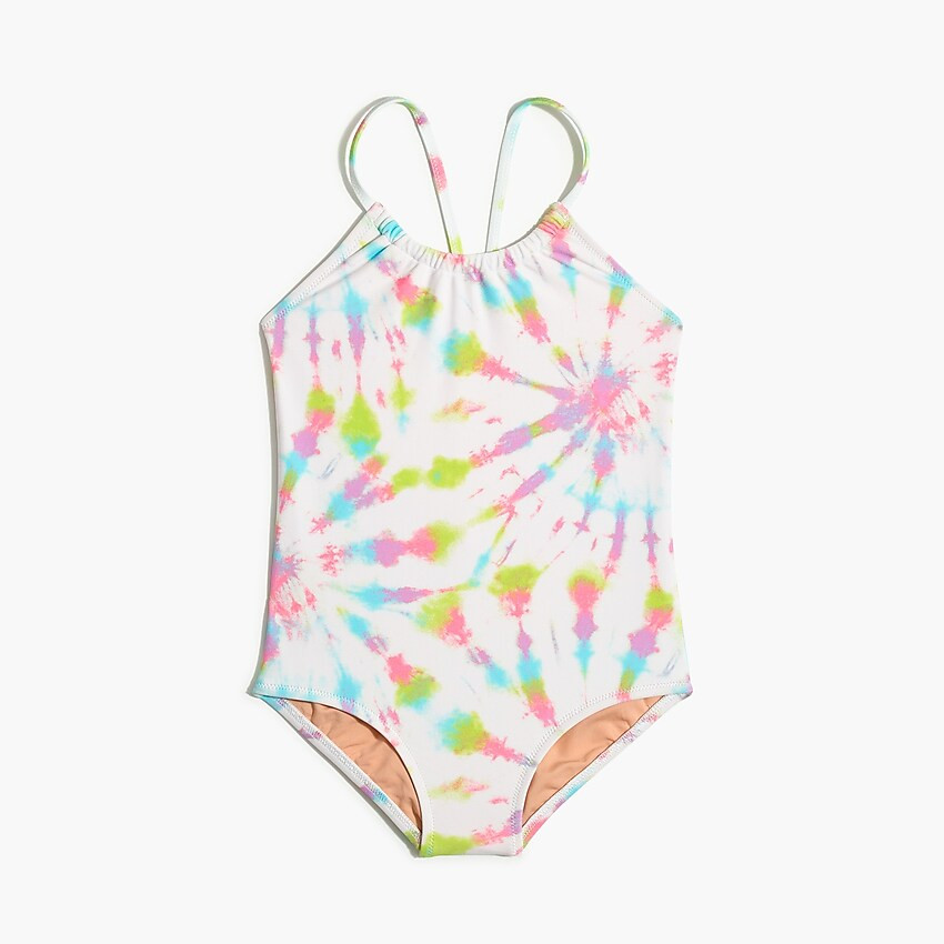 Girls' tie-dyed tankini set | J.Crew Factory