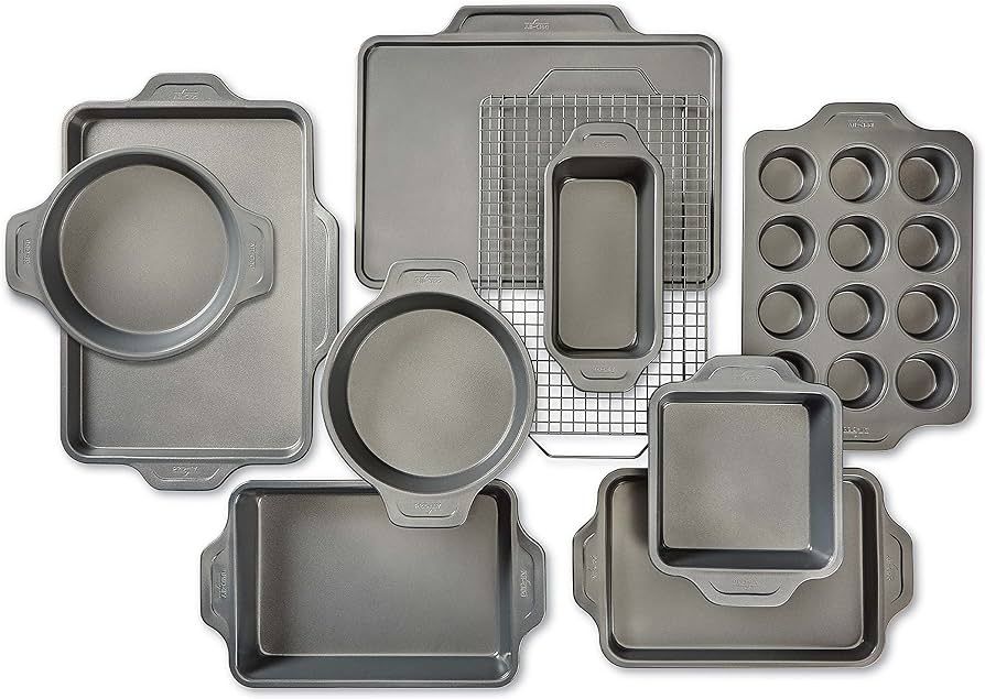 All-Clad Pro-Release Nonstick Bakeware Set including Half Sheet, Cookie Sheet, Muffin Pan, Coolin... | Amazon (US)