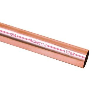 Mueller Streamline 3/4 in. x 2 ft. Copper Type M Pipe MH06002 - The Home Depot | The Home Depot