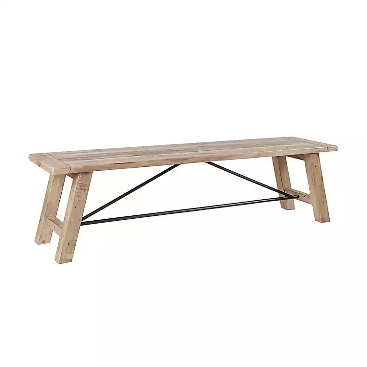 Natural Wooden Sonoma Dining Bench | Kirkland's Home
