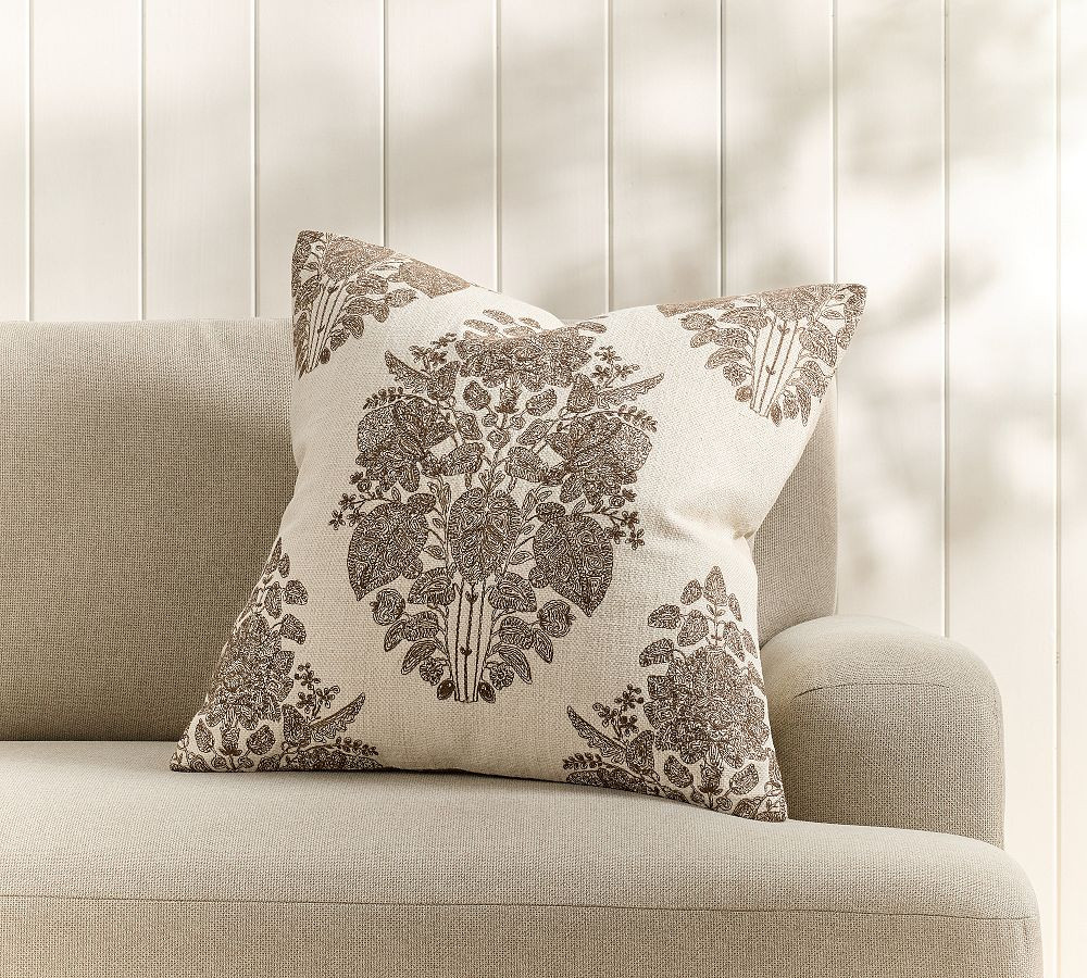 Jennie Embroidered Pillow Cover | Pottery Barn (US)