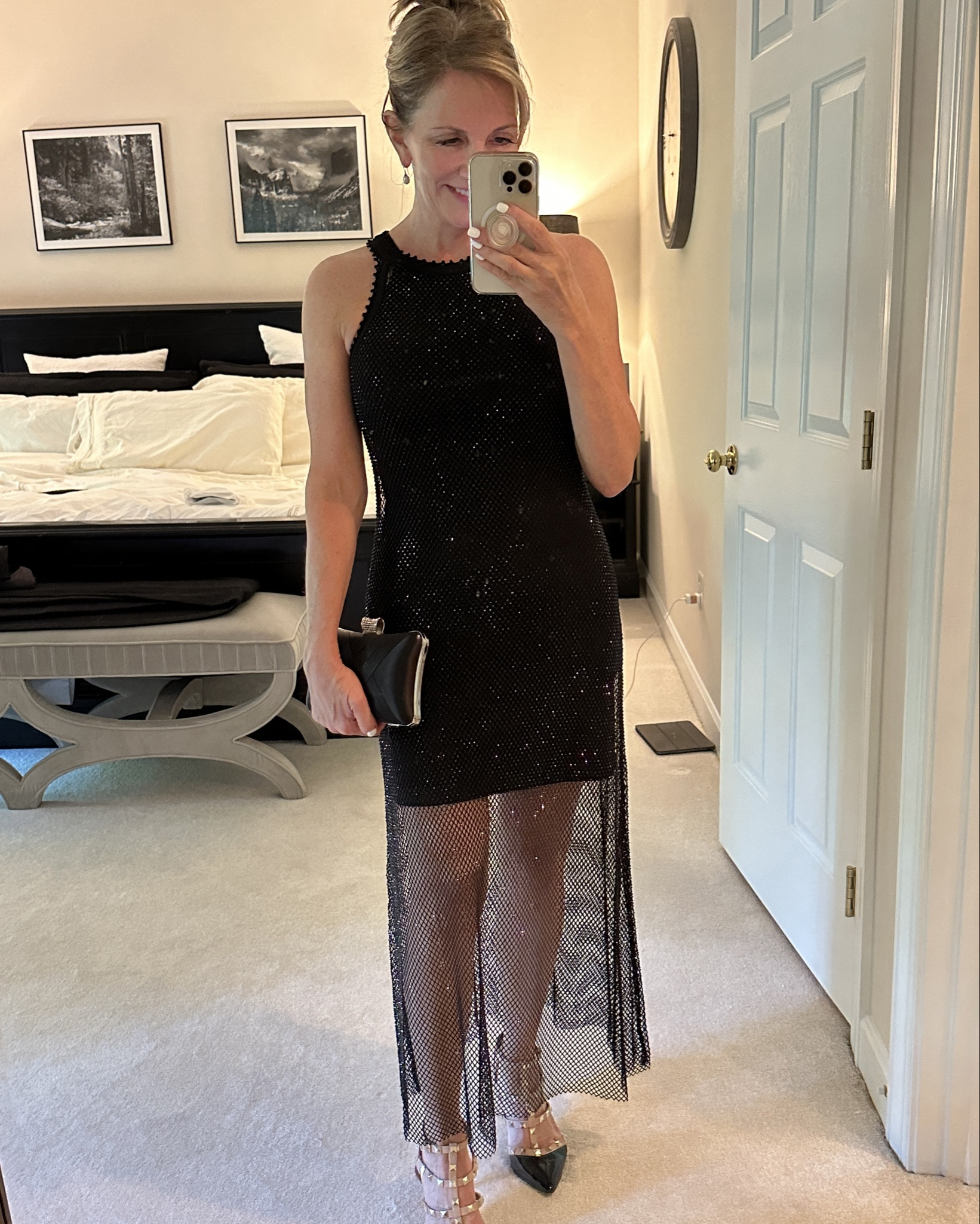 This dress is a stunner. A Parisian chic mesh dress with a round neck and a separate bodysuit and is absolutely beautiful. This dress does run small so I would size up and this dress is on the heavier side due to the mesh. And it’s on sale!!

#LTKSaleAlert #LTKOver40 #LTKShoeCrush