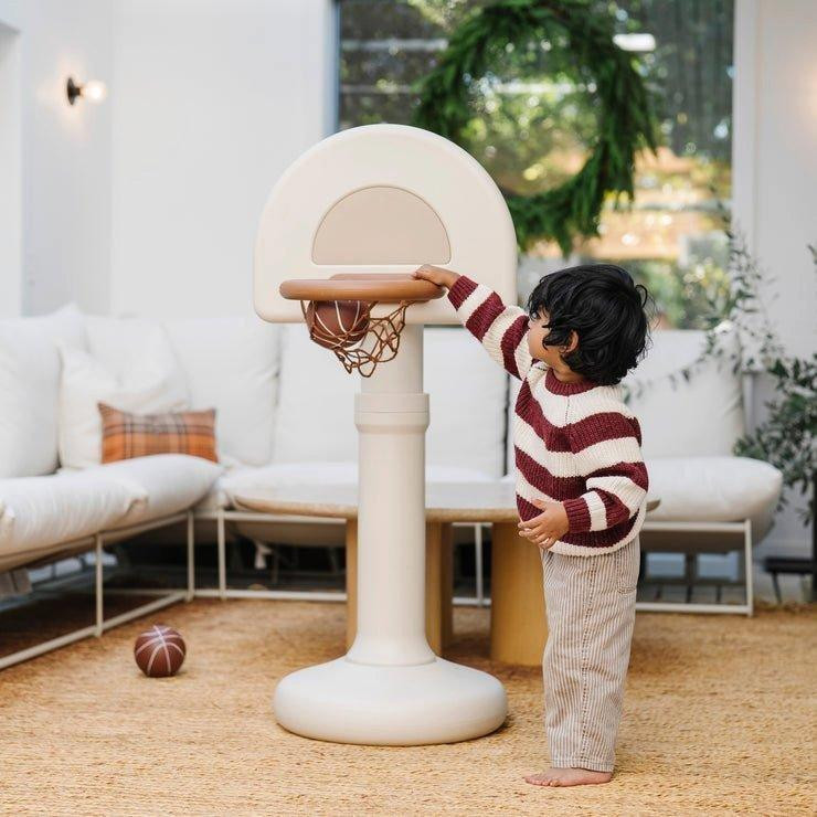 Gathre | Adjustable Indoor Outdoor Basketball Hoop - Ivory - White / One Size | Janie and Jack