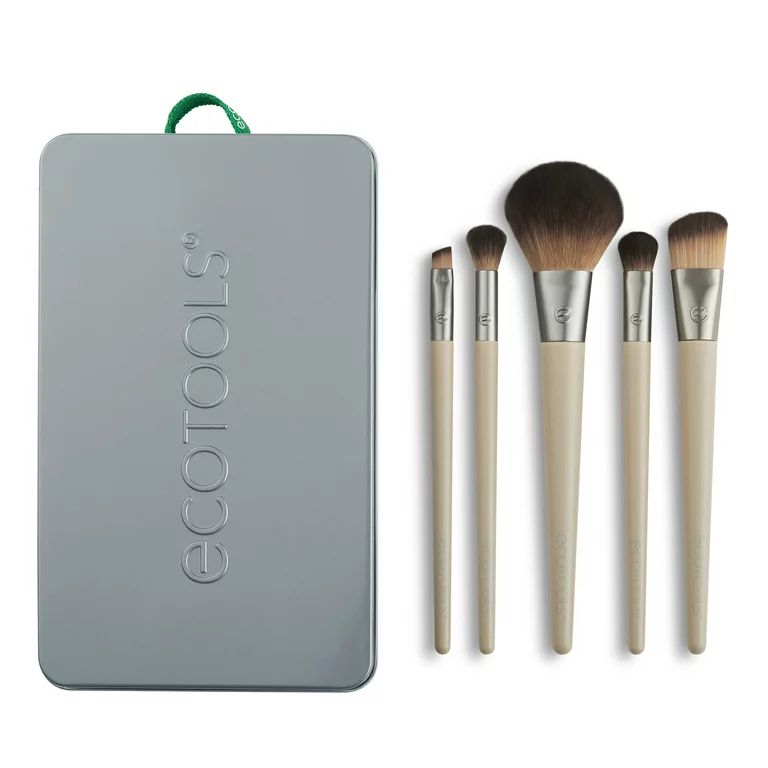 EcoTools Start The Day Beautifully Kit Makeup Brush Set with Storage Tray, 6 Piece Set | Walmart (US)