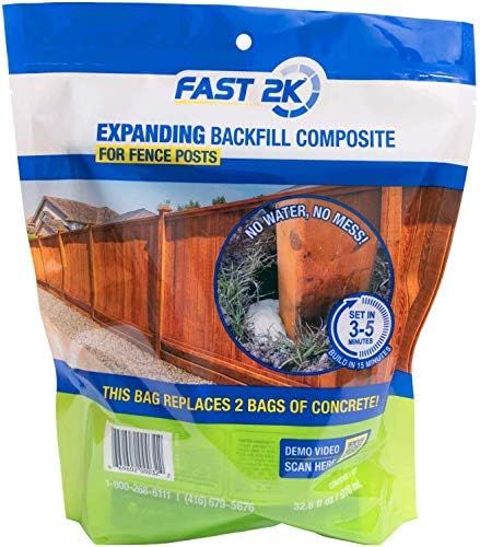 Fast 2K Fence Post Mix and Concrete Alternative and Replacement for Fence Post and Mail Box Post Ins | Amazon (US)