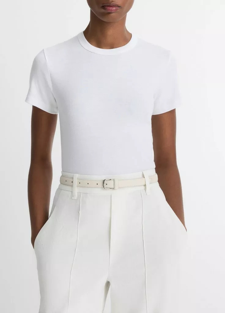 Pima Cotton-Blend '90s Shrunken T-Shirt | Vince LLC