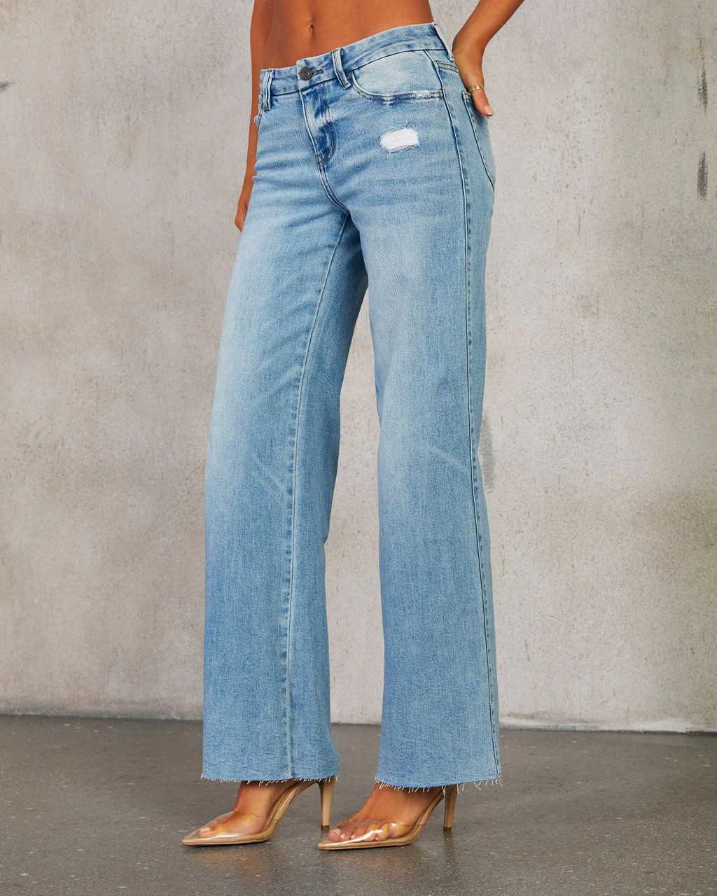 Ellison Mid Rise Wide Leg Jeans | VICI