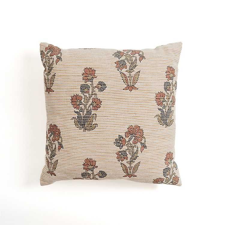 New! Eden Vintage Floral Pillow | Kirkland's Home