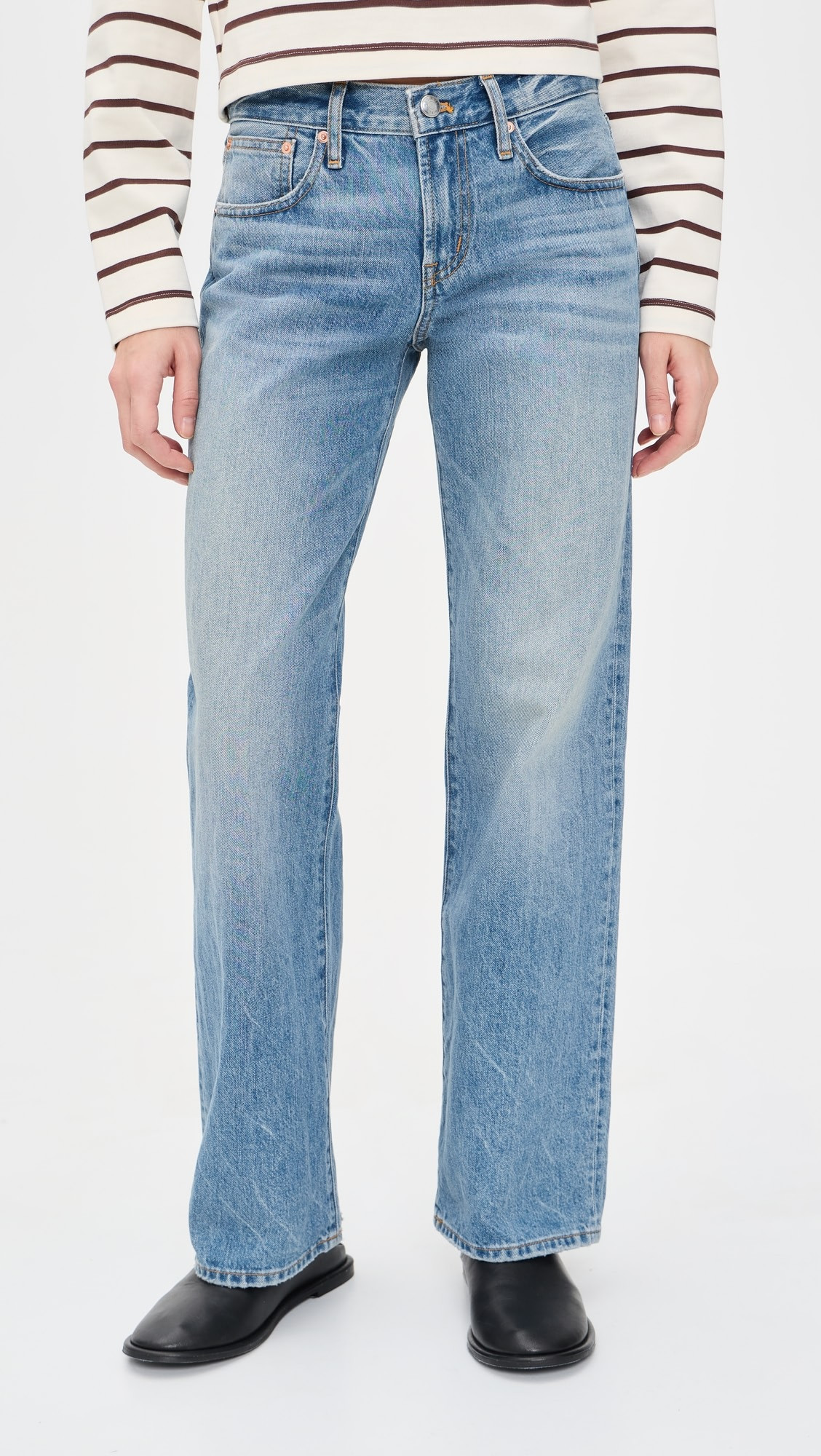 The Low-Rise Loose Jean in Midvale Wash | Shopbop
