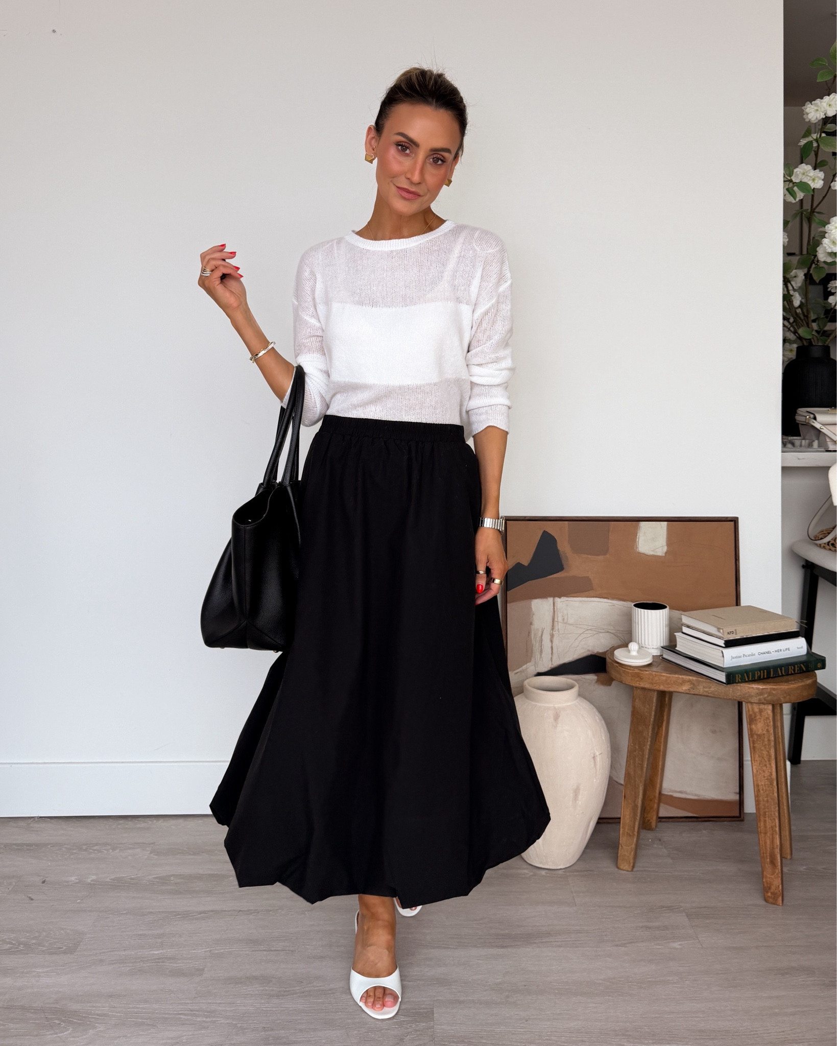Lunch with the girls outfit 🤍 this sweater is perfect for spring, lightweight and super soft! Also wearable in a million ways

#LTKootd #LTKSeasonal #LTKOver40
