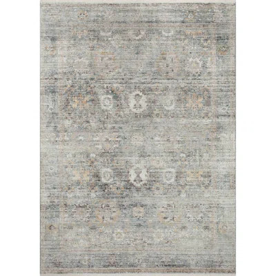 Bonney Oriental Area Rug in Teal/Gold | Wayfair North America