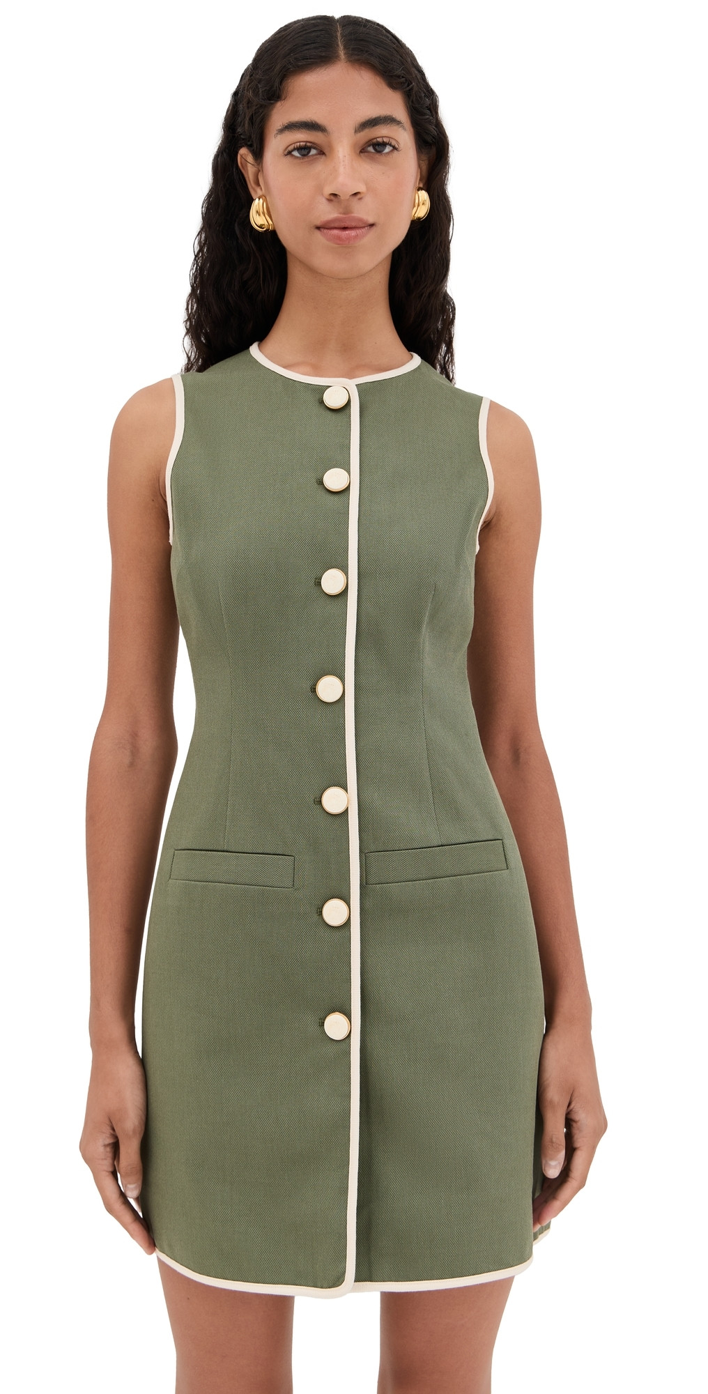 Veronica Beard Whistler Dress Stone Army 6 | Shopbop