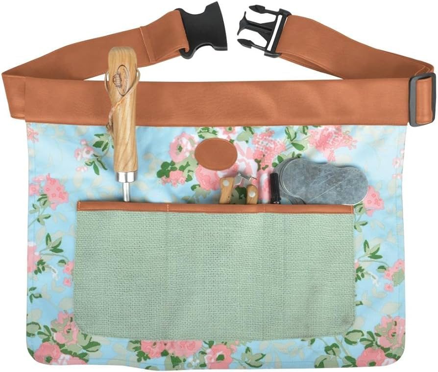 Fallen Fruits Floral Outdoor Gardening Tool Belt Adjustable Durable 4 Pockets Waist Apron (46cm x 35cm) | Amazon (US)