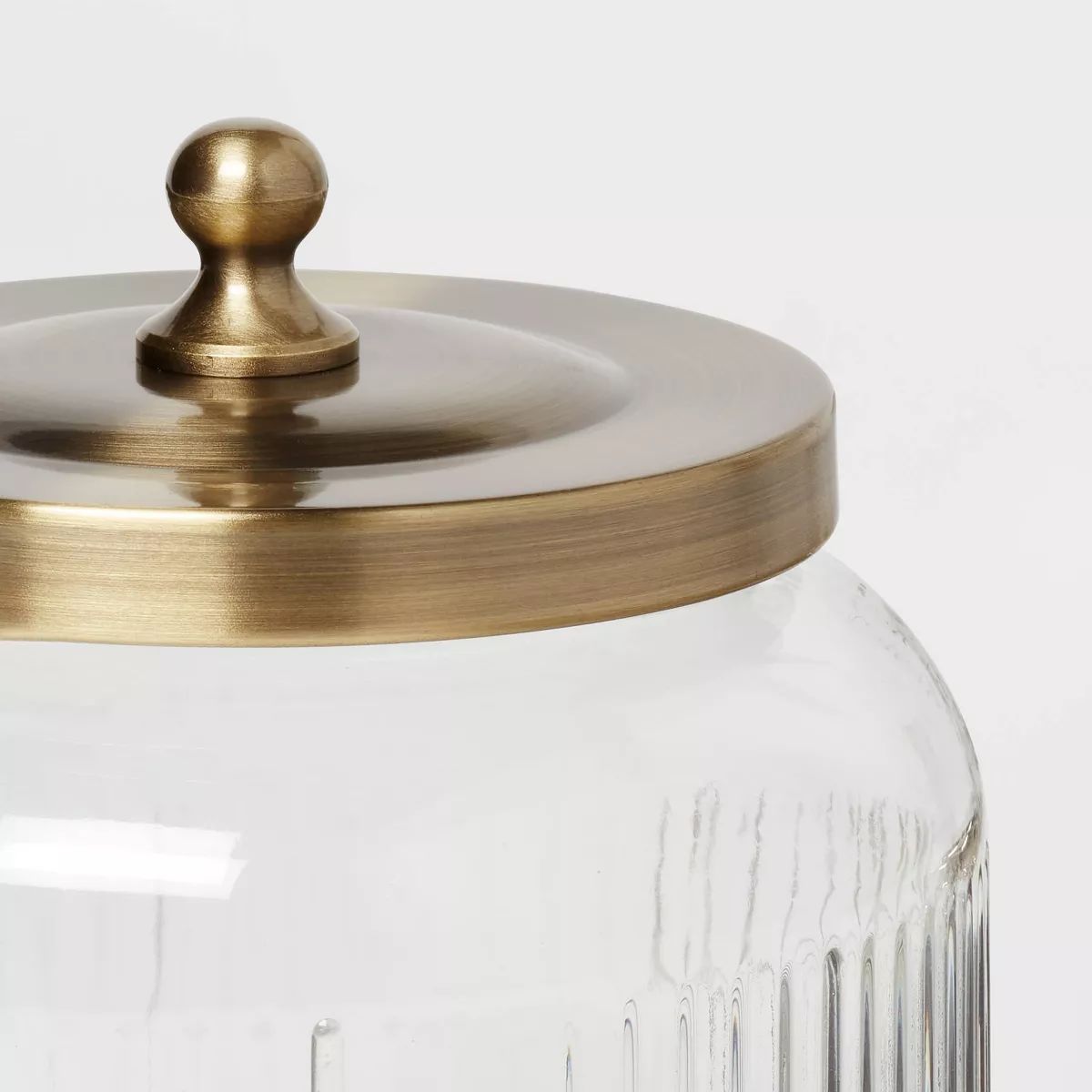 Small Glass Bath Canister Brass - Threshold™ | Target
