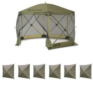 Clam Quick Set Escape Portable Canopy Shelter Plus Wind and Sun Panels (6-Pack) | The Home Depot