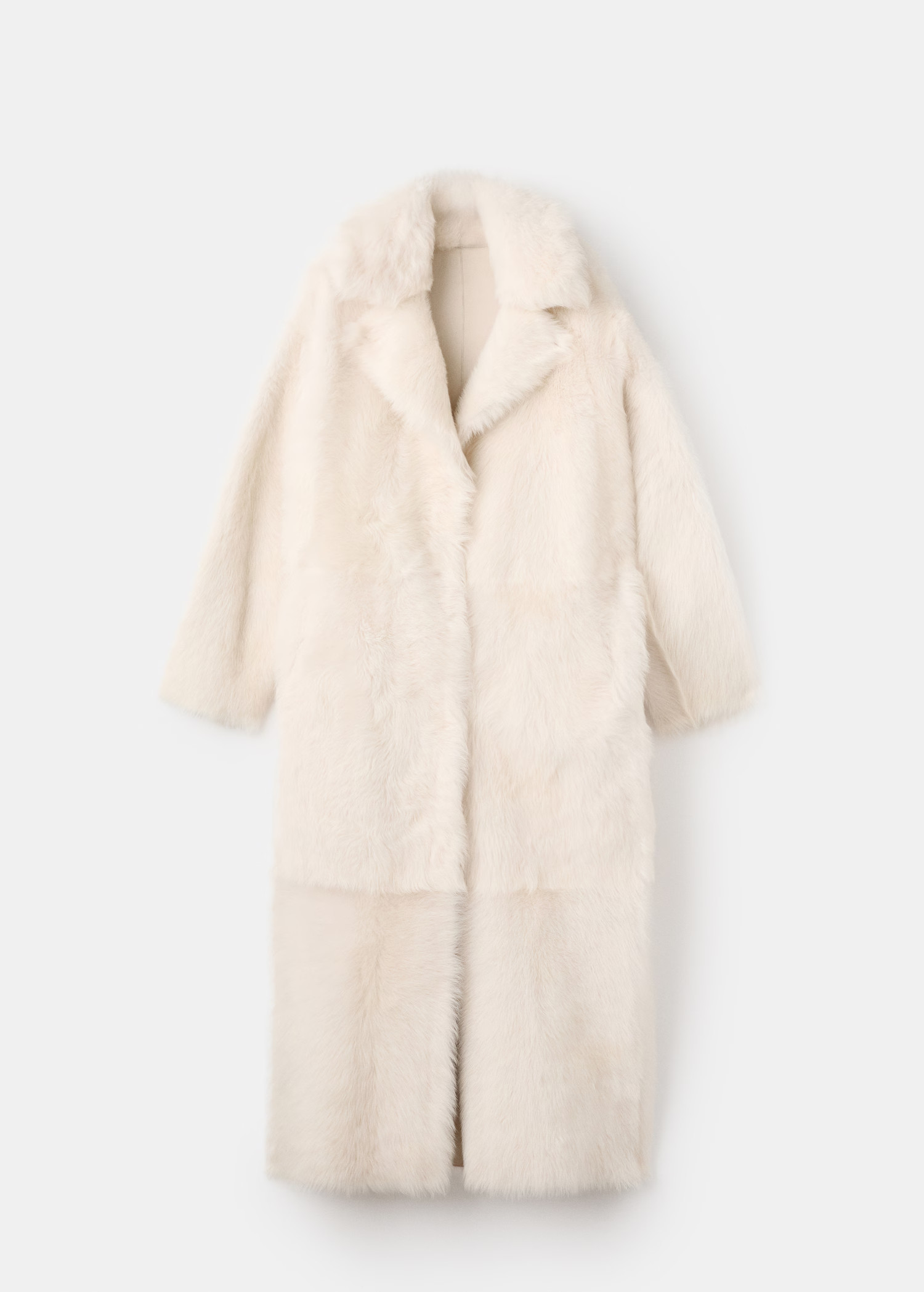 Long faux fur coat | MANGO (UK)