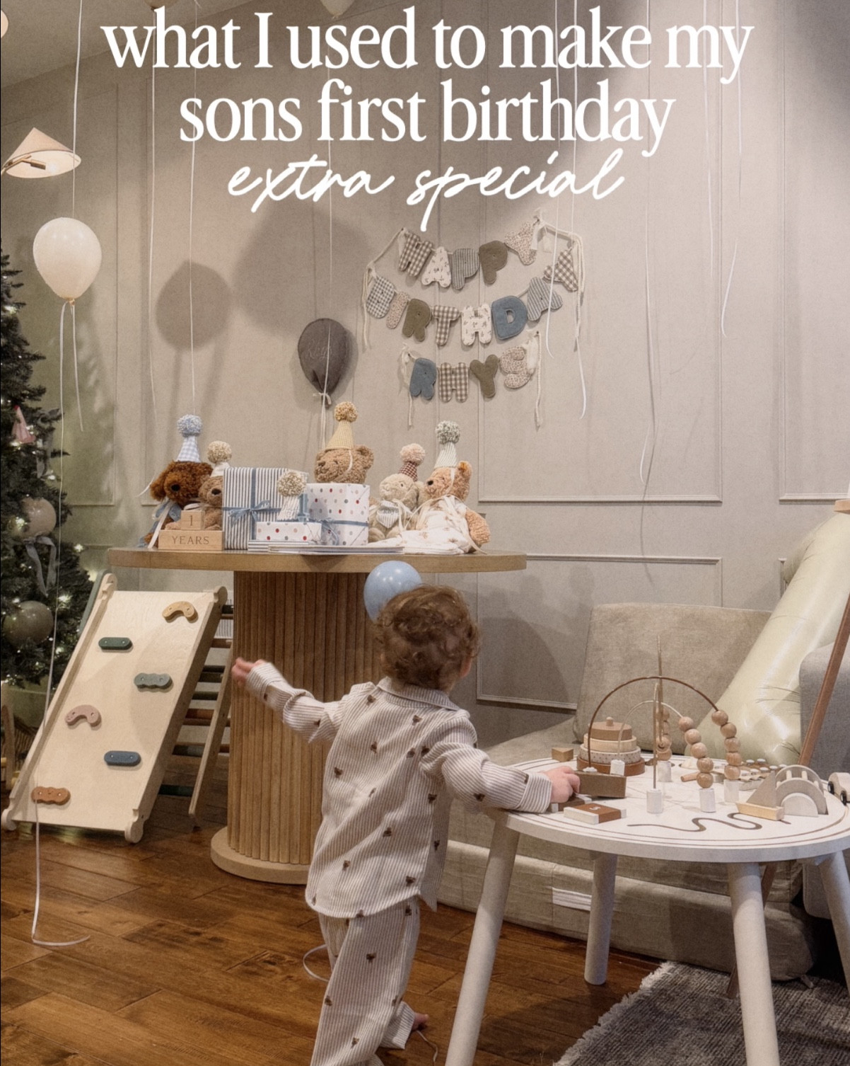 The items I used to make my sons first birthday extra special! I love how so many of these can be used for every birthday moving forward! Hand made items will always have my heart! 

#LTKmomlife #LTKBaby