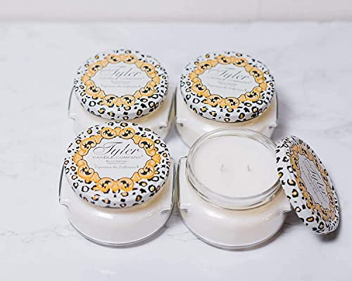Tyler Candles - Warm Sugar Cookie Scented Candle - 22 Ounce 2 Wick Candle(4 Pack w/Tyler Candle Company branded BookMatchs), White | Amazon (US)