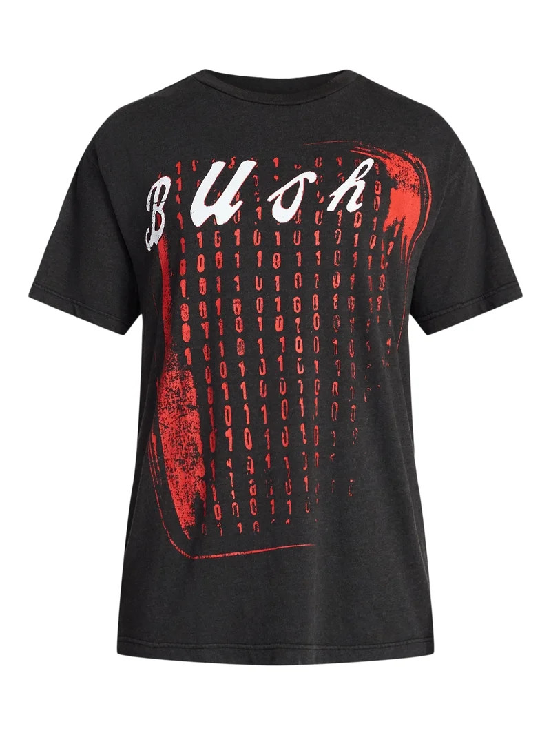 Bush Men's and Big Men's Boxy Fit Graphic Band Tee Shirt, Sizes XS-5XL | Walmart (US)