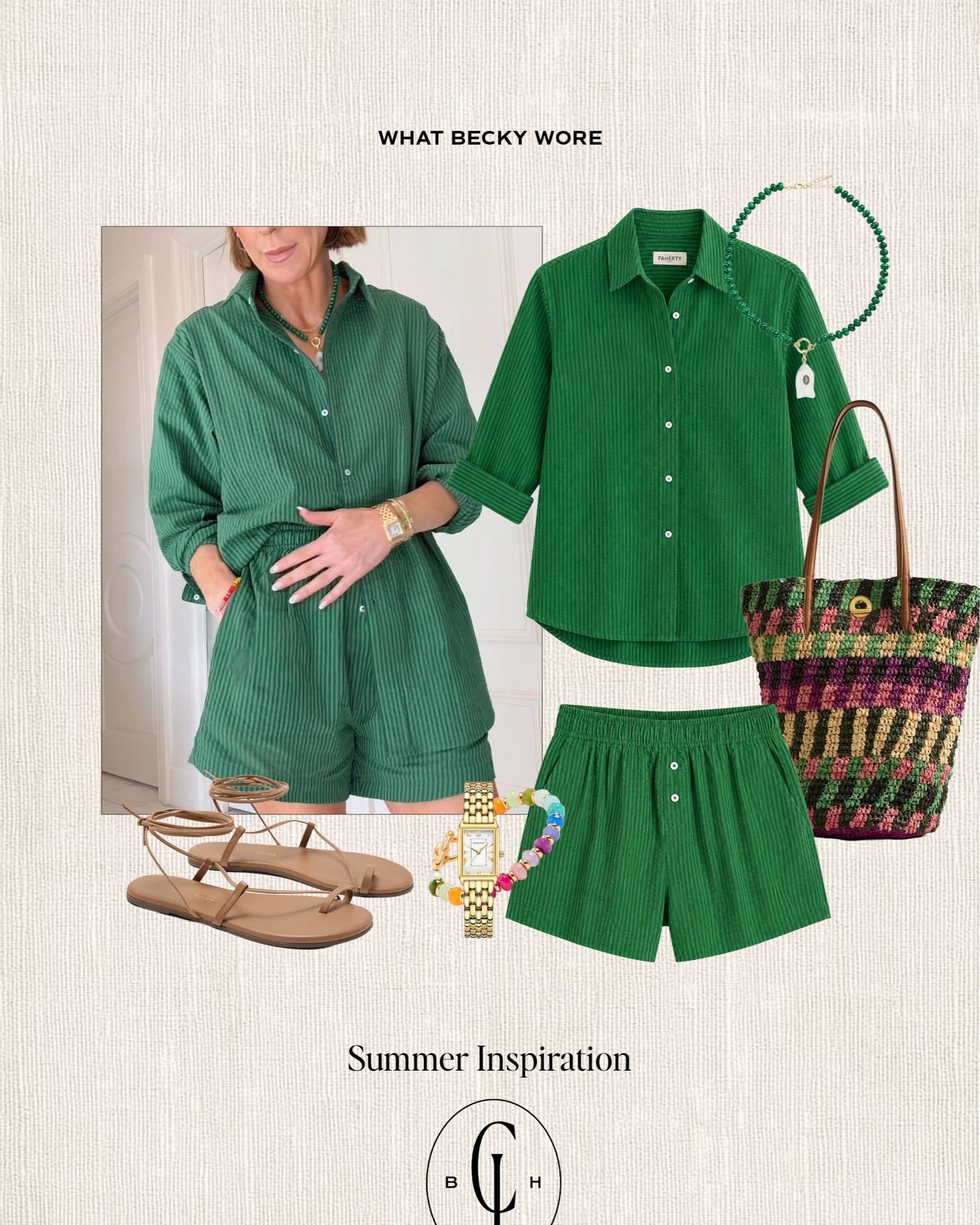 A grab-and-go summer outfit that’s equal parts comfortable and chic.

Wearing sizes —
• Medium button down
• Small shorts

#LTKsummer