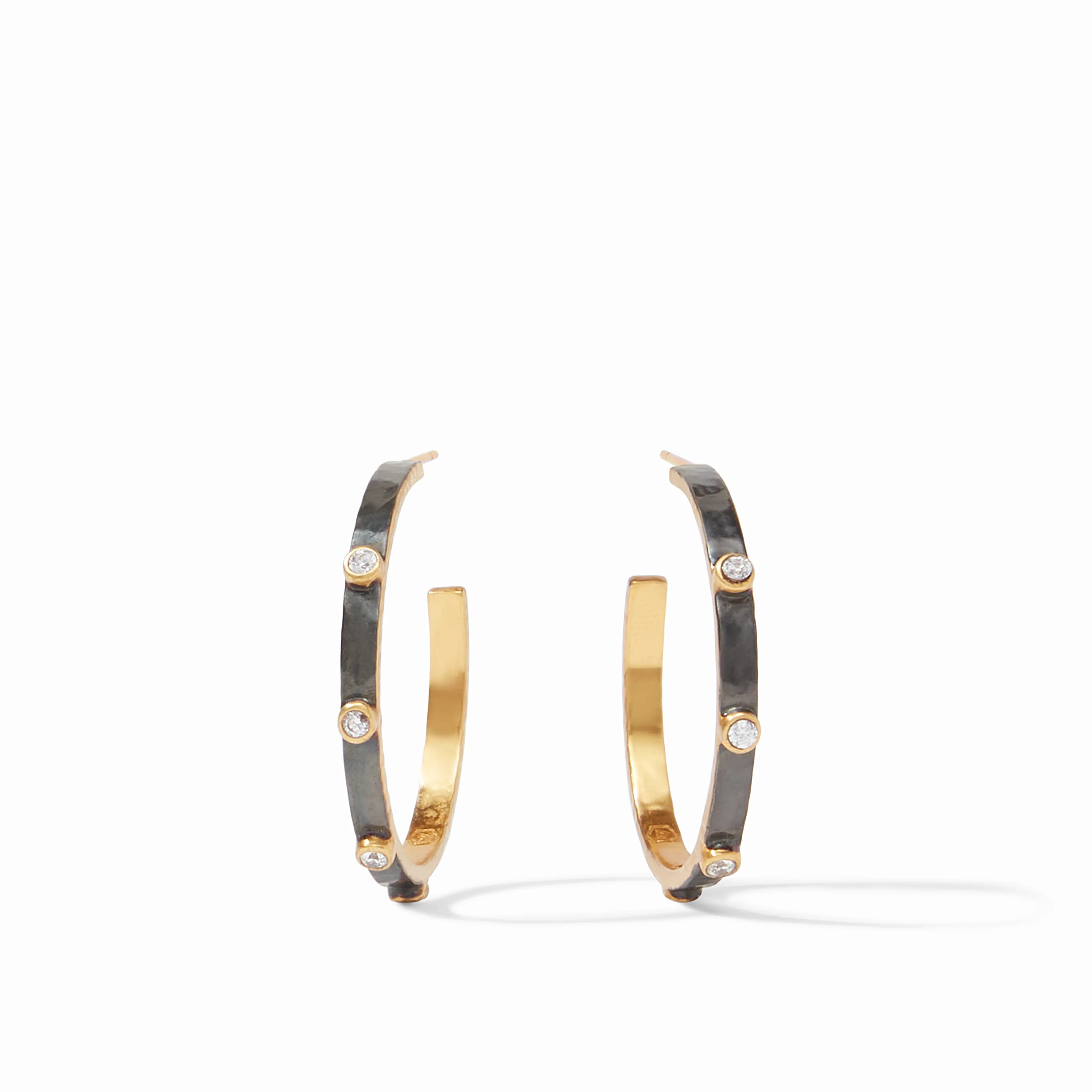 Crescent Stone Hoop Earrings | Julie Vos | Julie Vos