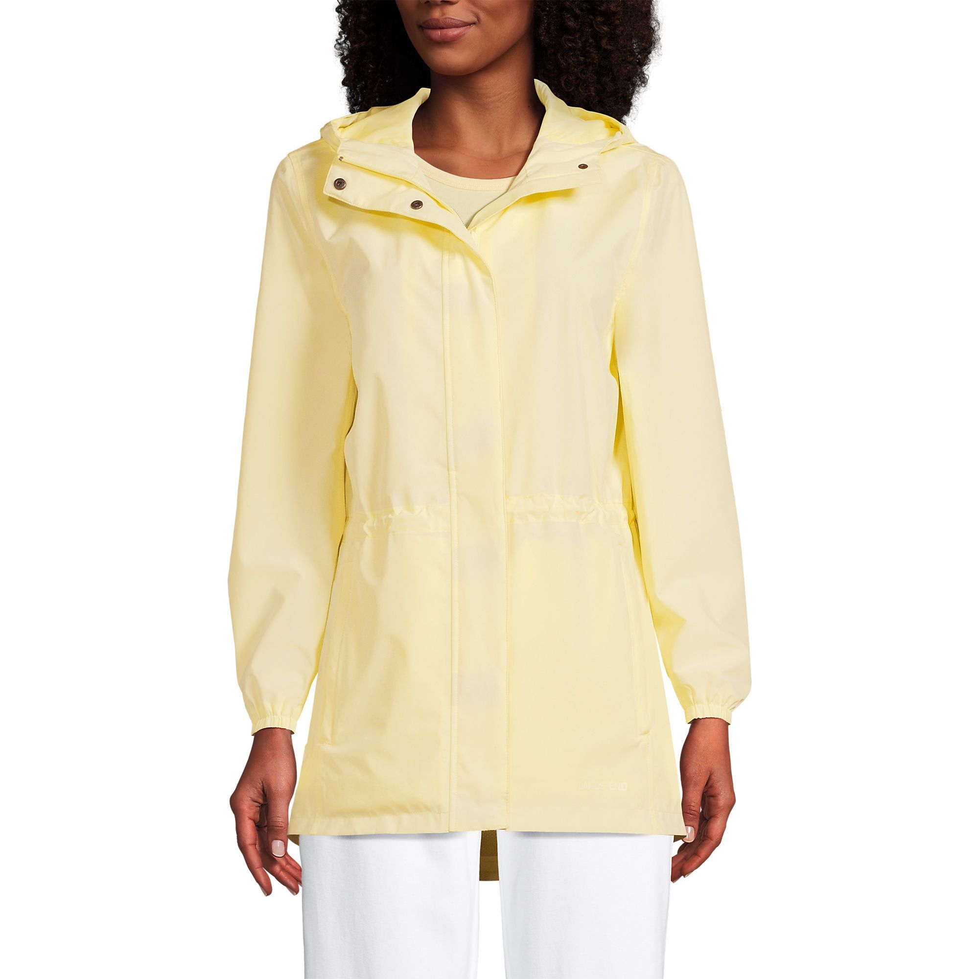 Women's Waterproof Hooded Packable Raincoat | Lands' End (US)