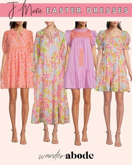 J. Marie Easter dresses, spring dress, floral dress, embroidered dress, southern style