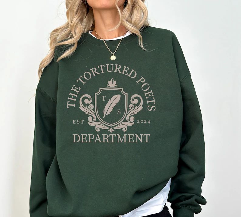 The Tortured Poets Department Sweatshirt, Swiftie Sweatshirt, Swiftie Gift Hoodies 4XL 5XL Plus S... | Etsy (US)