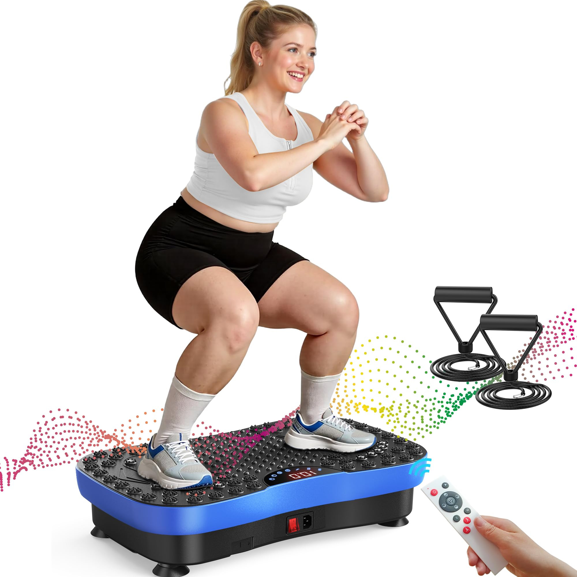 AXV Vibration Plate Fitness Platform Exercise Machine Vibrating Shaking Full Body Shaker Workout ... | Amazon (US)