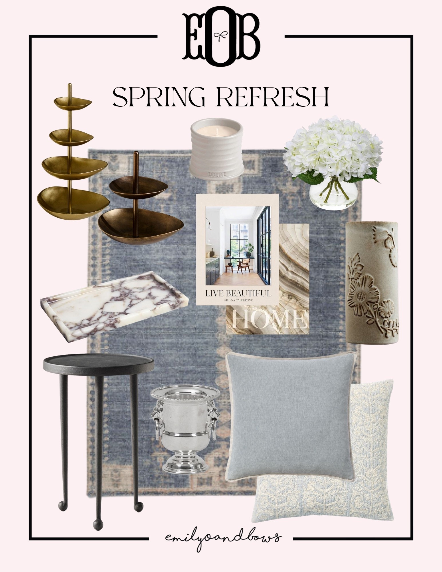 Spring home decor refresh! If you just need a couple new pieces to freshen up your space these items are perfect options! 