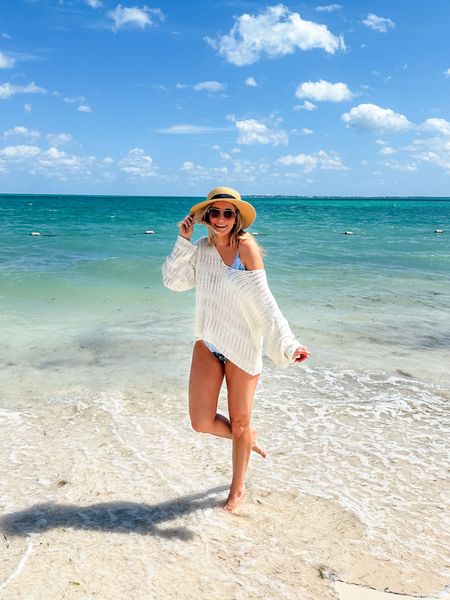 Wishing I was on the beach today! Love this pink lily sweater I wore as a coverup! 

#LTKTravel #LTKSeasonal #LTKSwim