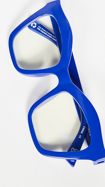 Rave Crew Swirled Blue Light Glasses | Shopbop