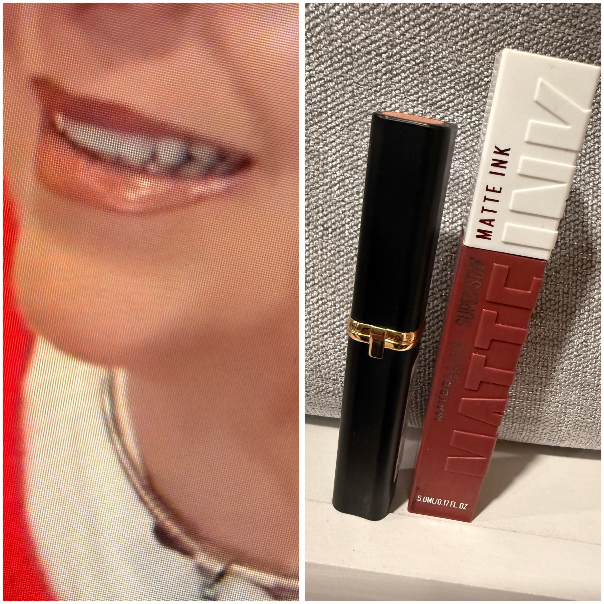 Perfect lip
Combo!  I use the Maybelline to outline, the L’Oréal to fill in and elf for shine 

#LTKootd #LTKOver40 #LTKselfcare