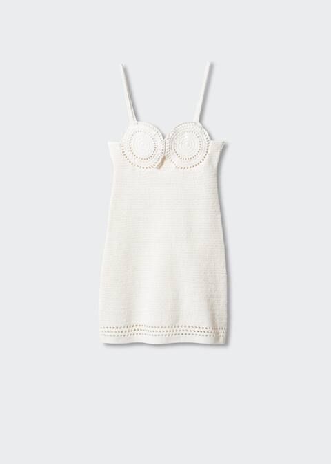 Crochet mini dress -  Women | Mango USA | MANGO (US)