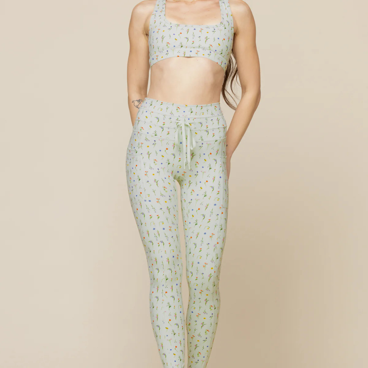 Cargo Legging with Pockets - Meadow | POPFLEX