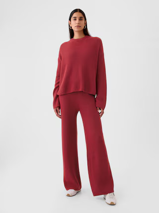 CashSoft Shaker-Stitch Sweater Pants | Gap (CA)