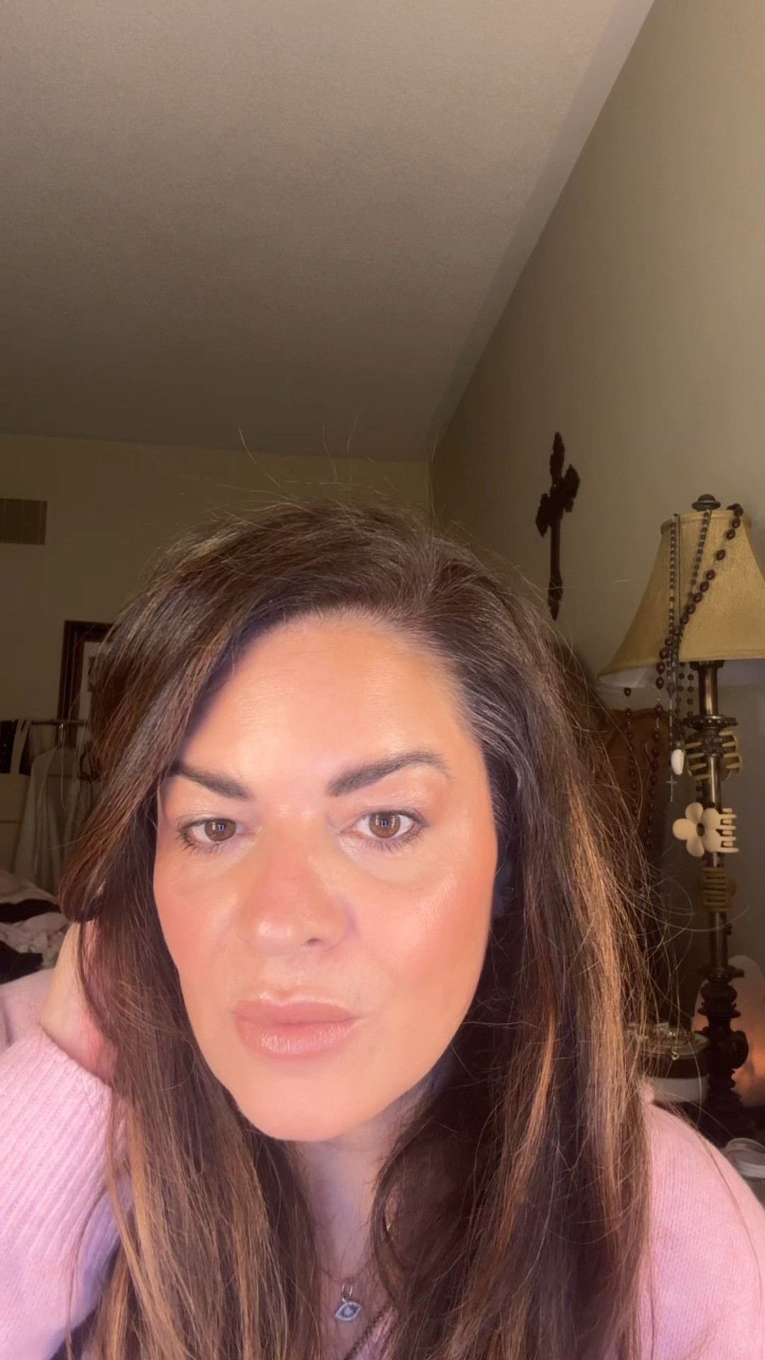 Affordable drugstore makeup on 49year old skin.