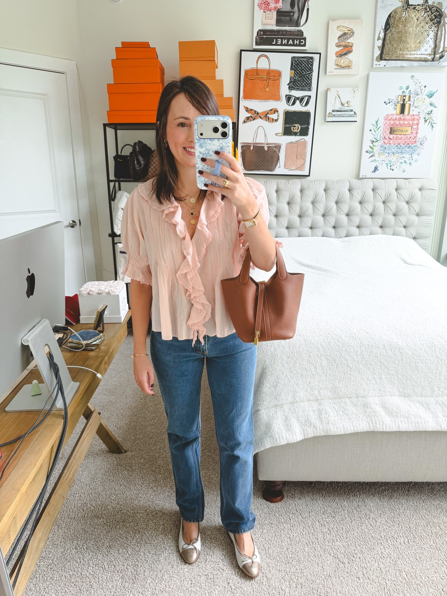 Doen blouse, vintage Levi’s and Chanel flats are my fave combo these days

#LTKSeasonal #LTKootd