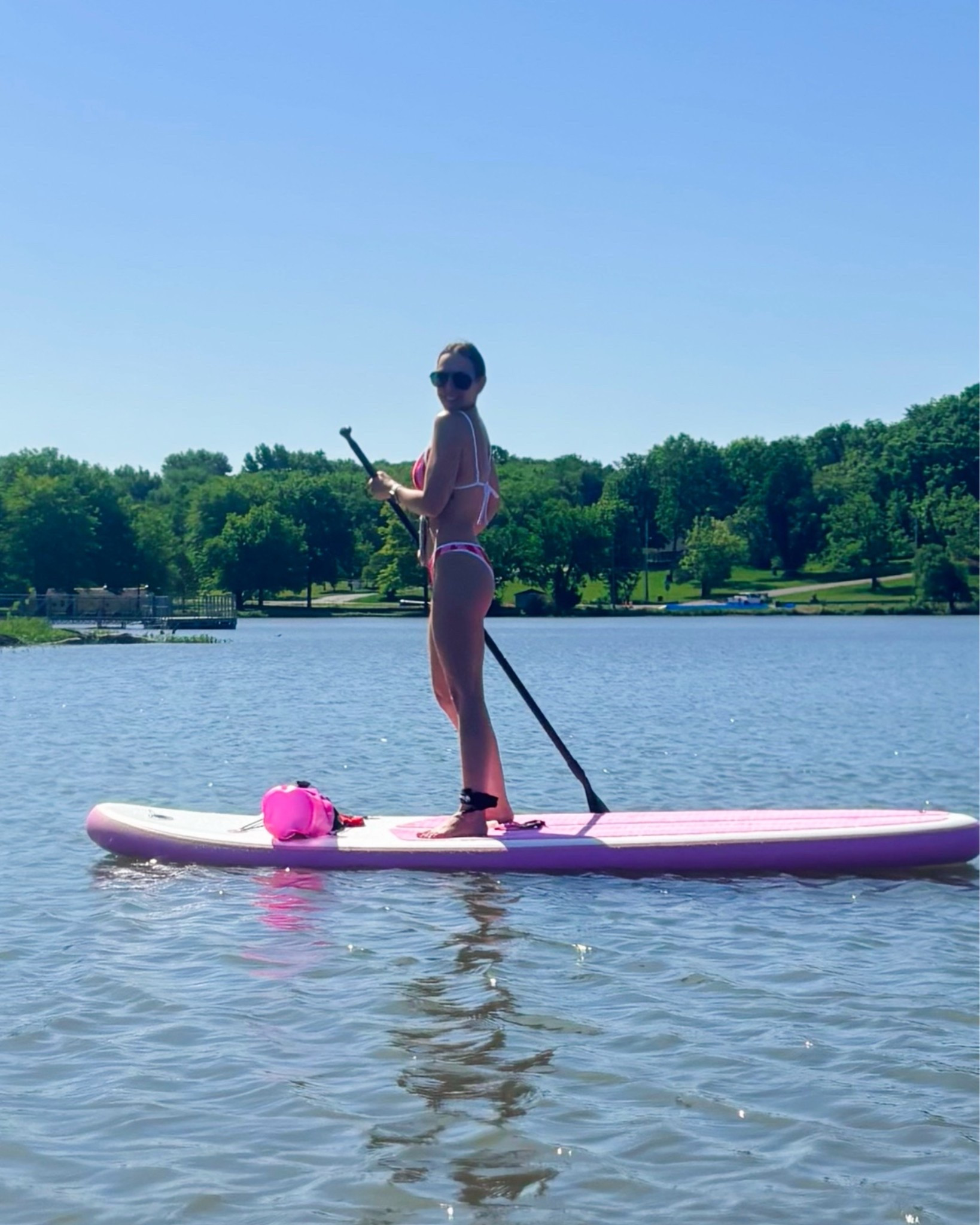 Paddle board season is here! 
10/10 recommend owning one for the summer (and the electric pump)

#LTKdayinmylife #LTKSwim #LTKActive